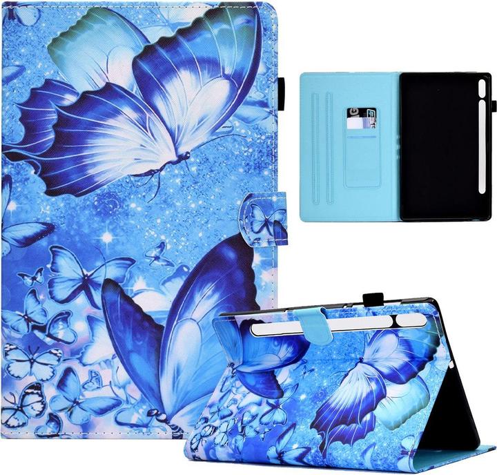 Produktbild König Design Schutz Tablet Hülle für Samsung Galaxy Tab S8 Case Cover Tasche Bumper Wallet (Galaxy Tab S8)