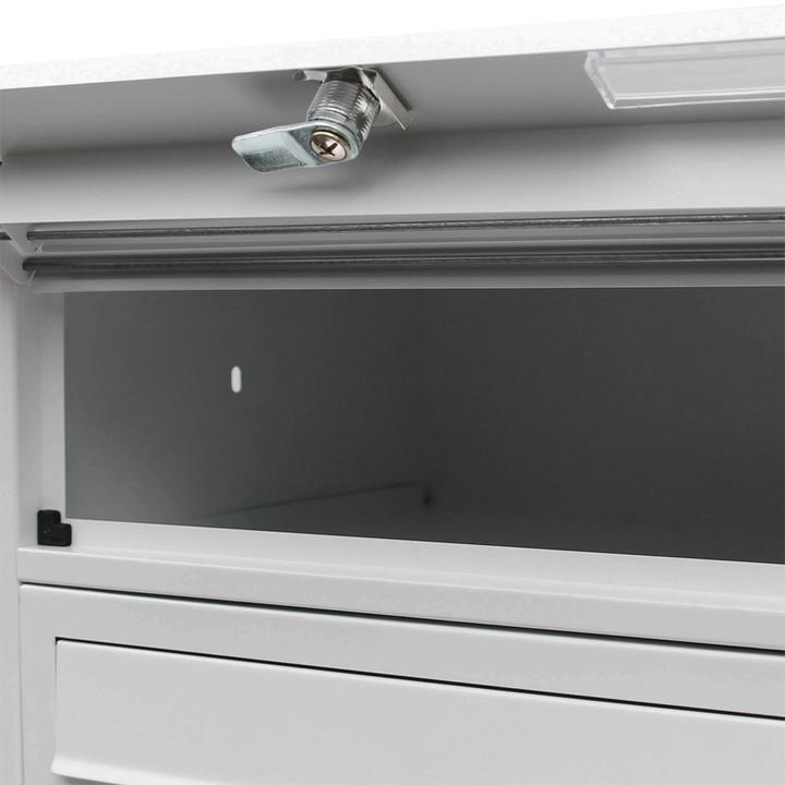 Actual product image Wiltec 12 letterbox system silver-coloured 2x6 letterboxes Letterbox Post