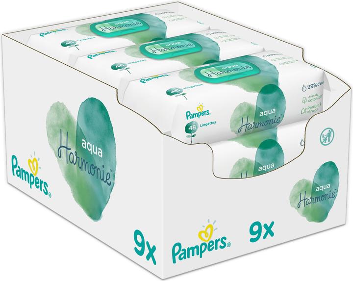 Actual product image Pampers Aqua Pure (432 pcs.)