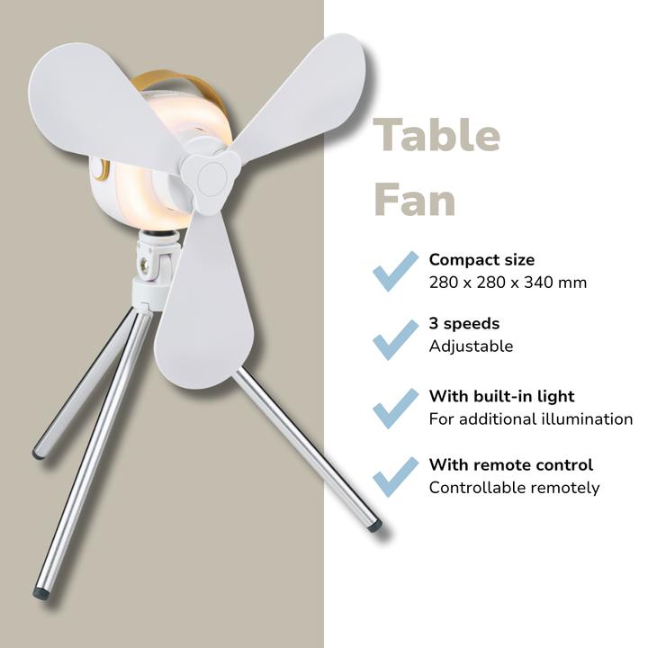 Image du produit Lifetime Air Ventilateur de table USB 12cm 2000mAh
