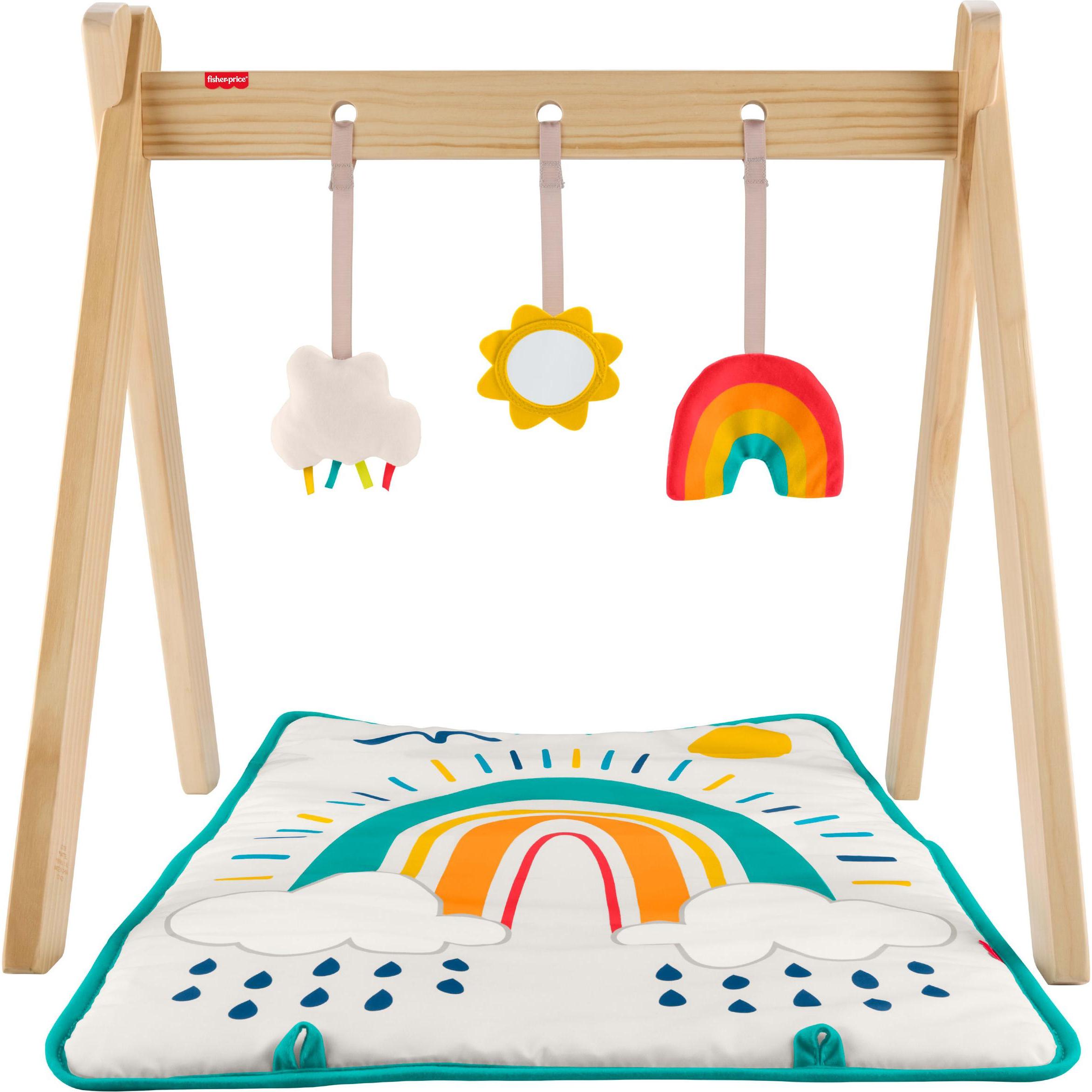 Fisher-Price, Palestrina + Copertina gioco, Aktivitätsturnhalle aus Holz