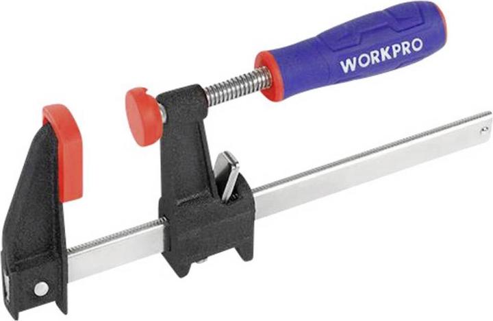 Actual product image Workpro Screw clamp with quick-clamping function WP232032 Product dimensions, length (450 mm)