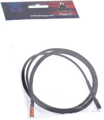 Produktbild Phobya Thermosensor einzeln 80cm schwarz gesleevt