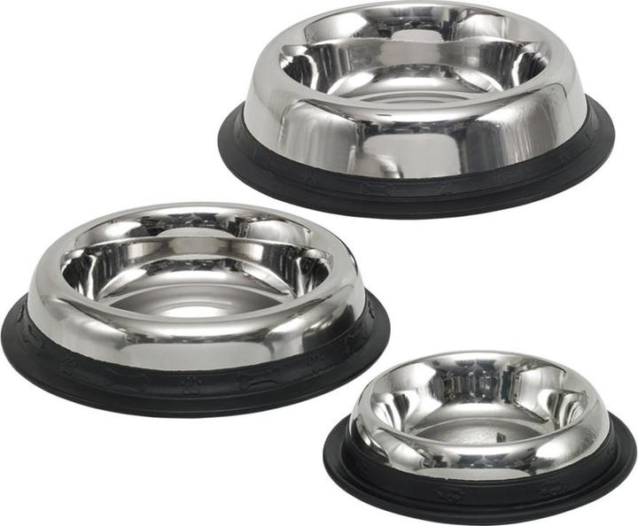 Actual product image Nobby Stainless steel bowl Royal flat, non-slip (0.20 l)