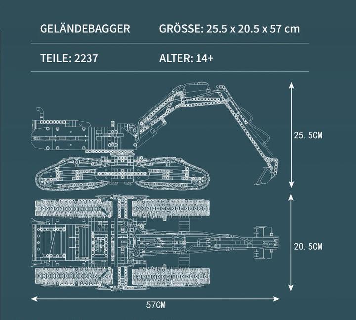 Produktbild Mould King All Terrain Raupenbagger