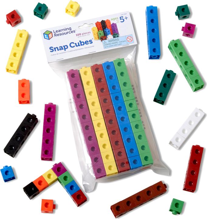 Actual product image Learning Resources Snap Cubes Steckwürfel