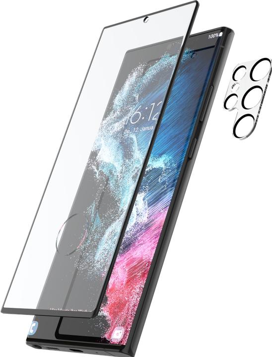 Produktbild Hama Schutzglas-Set für Sam. Galaxy S23 Ultra, 3x Displayschutz, 1x Kameraschutz (4 Stück, Samsung Galaxy S23 Ultra)
