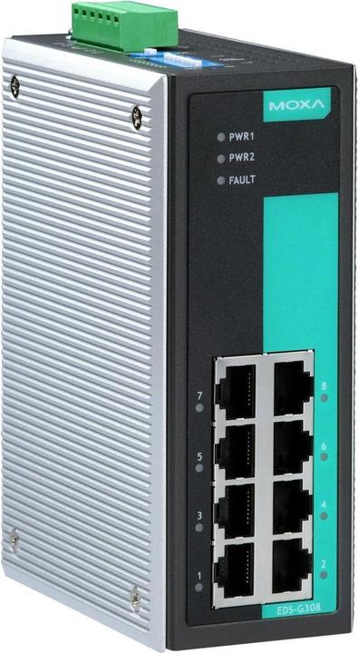 Moxa EDS-G308: 8 Port Switch 1Gbps (8 ports)
