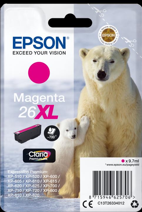 Actual product image Epson 26XL Claria Premium (M)