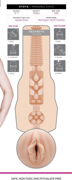 Actual product image Fleshlight Stoya Destroya