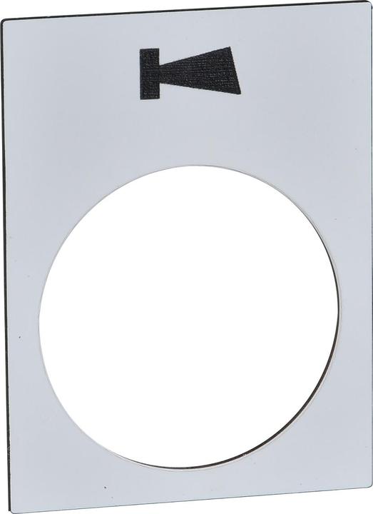 Produktbild Schneider Electric Bezeichnungsschild, 30x40mm, weiss, Hupe ZB2BY4982