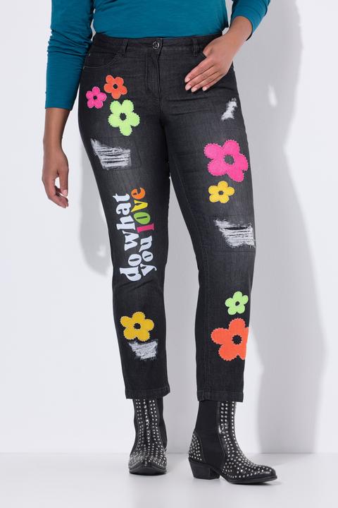 Produktbild Angel of Style 7/8-Jeans, Straight Fit, destroyed, Badges (44)