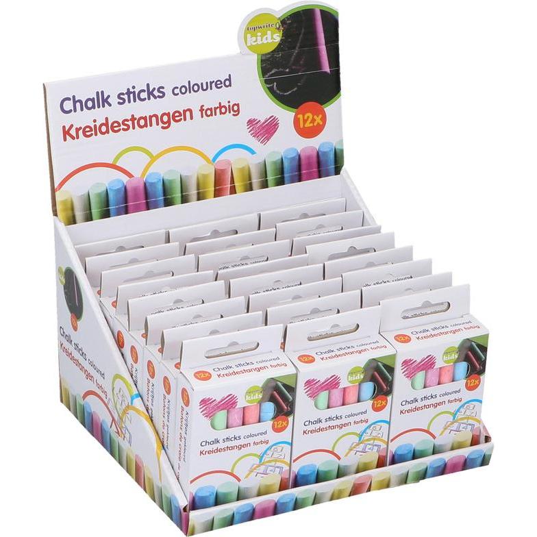 Thumbnail - Topwrite Kids, Malstifte, Farbige Schule Kreide (Mehrfarbig, 12 x)