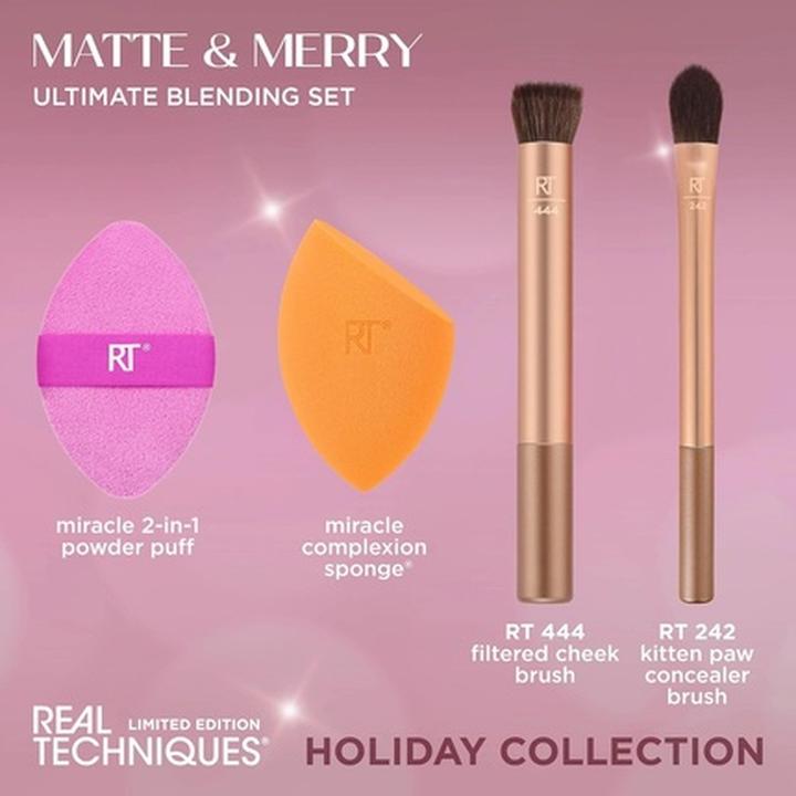 Produktbild Real Techniques Matte & Merry Ultimate Blending Kit 4 Piece Limited Edition