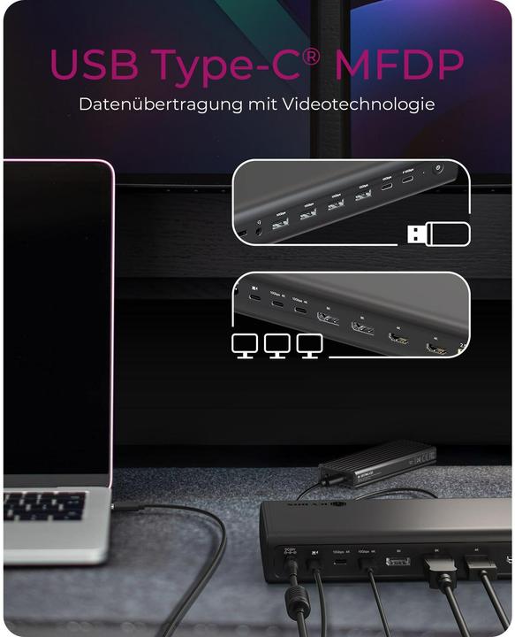 Produktbild Icy Box IB-DK7401-CU31 (USB-C)