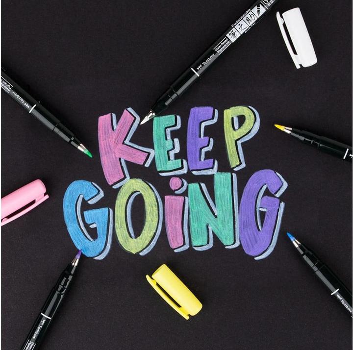 Produktbild Tombow Brush Pen (Mehrfarbig, 6 x)