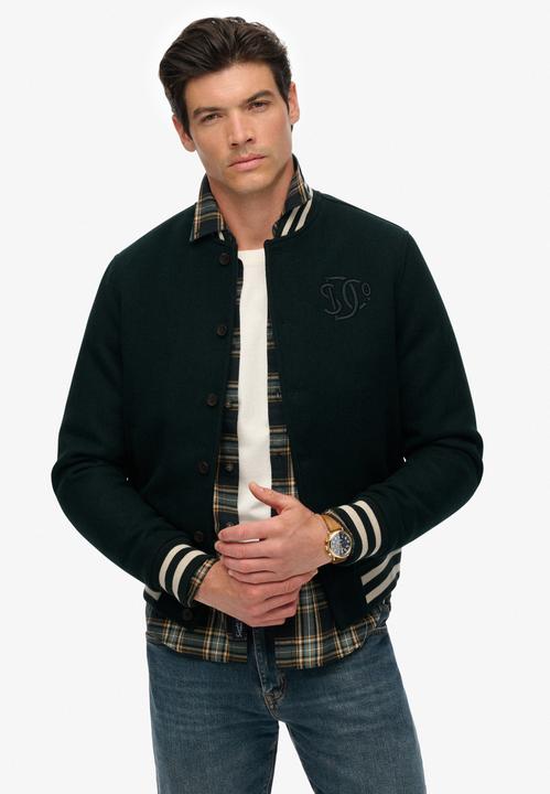 Actual product image Superdry Varsity Monogram Wool Bomber Jacket (3XL)