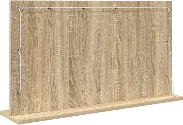 Actual product image VidaXL Cosmetic mirror Sonoma oak wood-based material, glass 80 x 45 x 18 cm