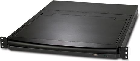 Actual product image APC 43.18cm 17Inch Rack LCD Console - US Keyboard - with 16 Port Integrated Analog KVM Switch