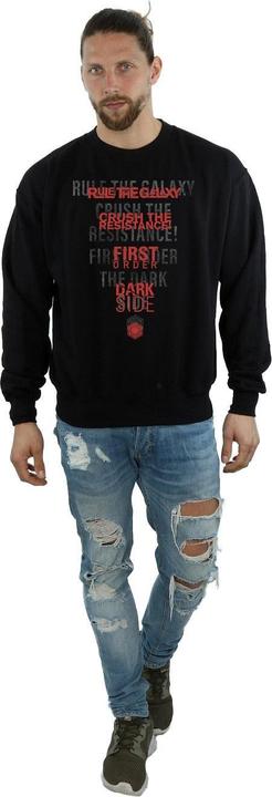 Actual product image Star Wars Mens The Last Jedi Dark Side Echo Sweatshirt (S)