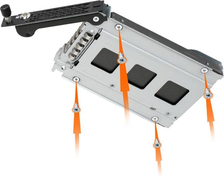 Produktbild Icy Dock We-Ra. IcyDock ToughArmor EX MB491TKL-B Tray für MB491SKL-B bulk