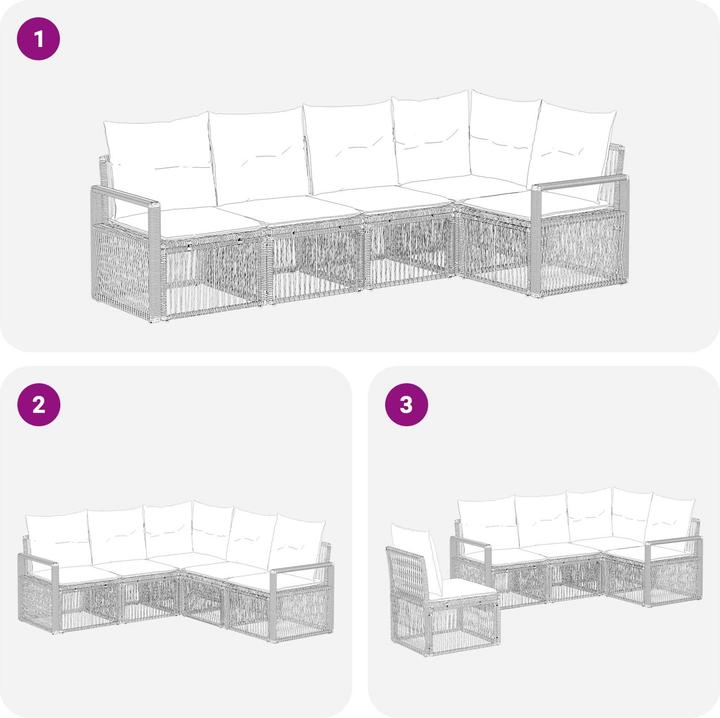 Image du produit vidaXL Outdoor-Sofagarnitur