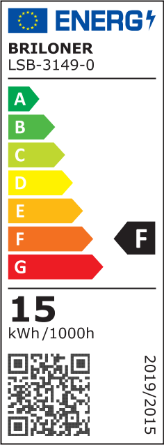 Etichetta energetica Briloner Frame (3300 lm)