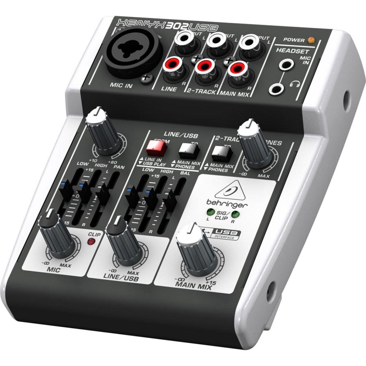 Thumbnail - Behringer Xenyx X302usb (Studio- und Livemixer), Mischpult