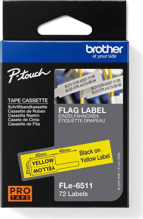 Actual product image Brother P-Touch (2.10 cm, Yellow)