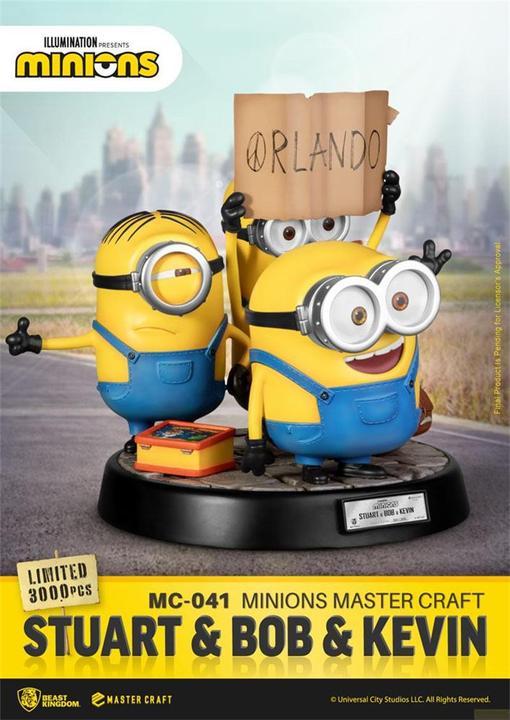 Actual product image Beast Kingdom Les Minions statuette Master Stuart & Bob & Kevin 35 cm