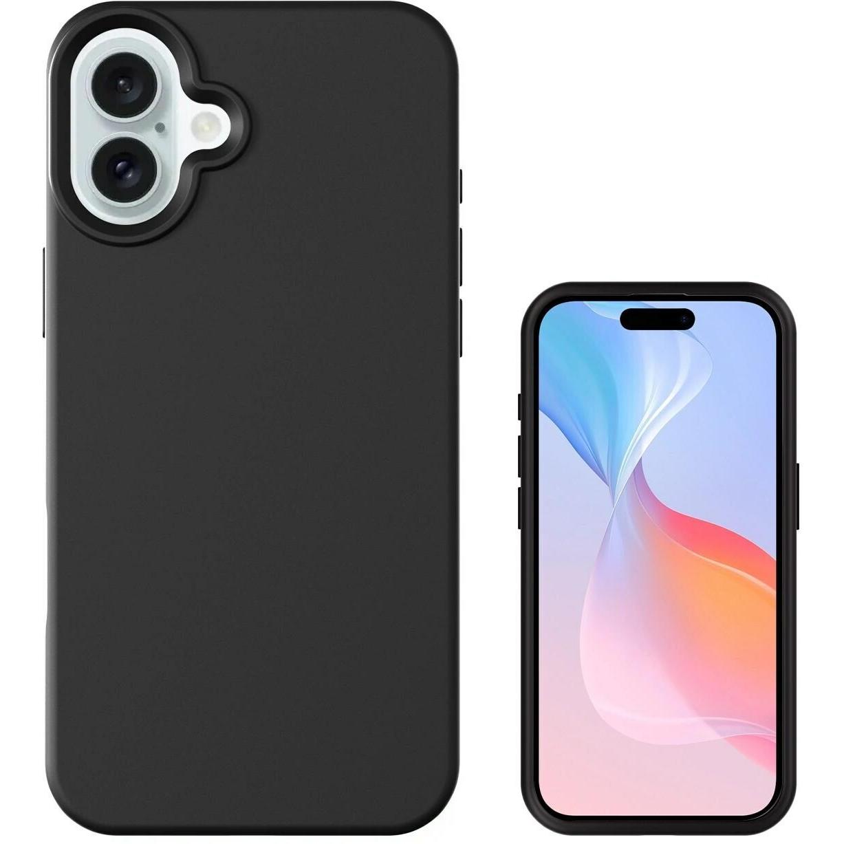 4smarts Silikon Case (Apple iPhone 16), Smartphone Hülle, Schwarz