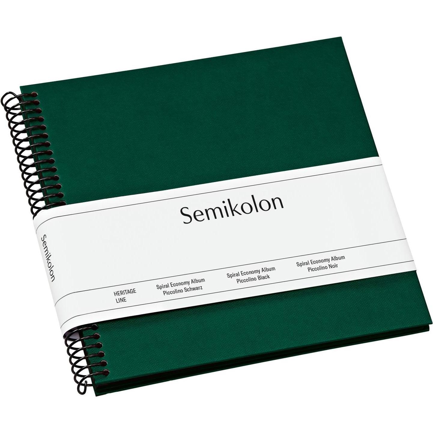 Thumbnail - Semikolon, Fotoalbum, Fotoalbum 17 x 17 cm Dunkelgrün, 20 schwarze Seiten (9 x 13 cm, 10 x 15 cm)
