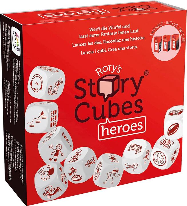 Produktbild Asmodée Würfelspiel Rory's Story Cubes Heroes (Deutsch, Französisch, Italienisch)