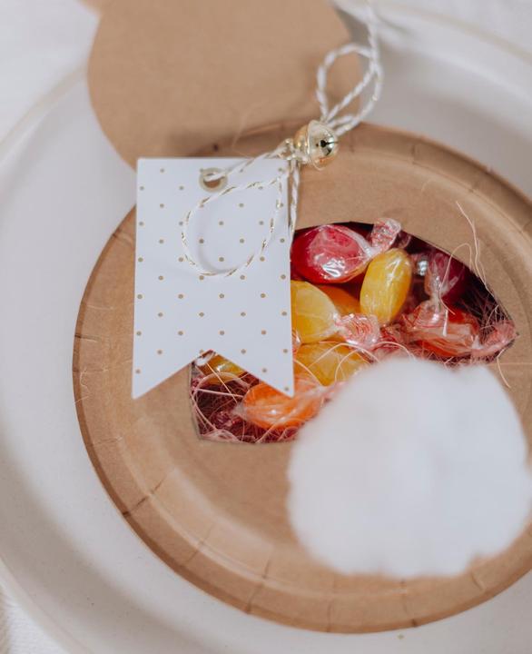 Actual product image I Am Creative Tags white/gold 50x87mm (8x)