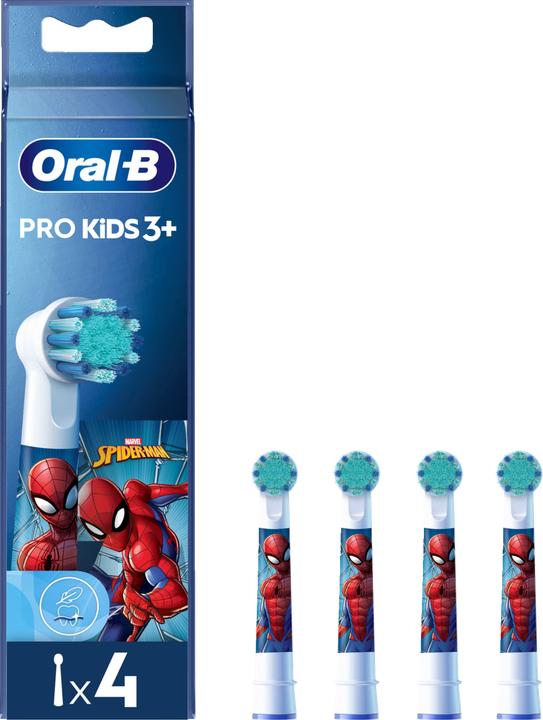 Actual product image Oral-B Attachment brushes Kids Spiderman 4 pcs. (4 x)