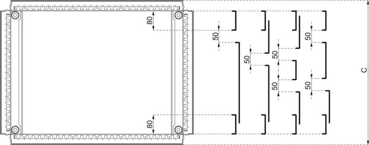 Actual product image Schneider Electric Spacial SF cable entry plate, 2 NSYEC882
