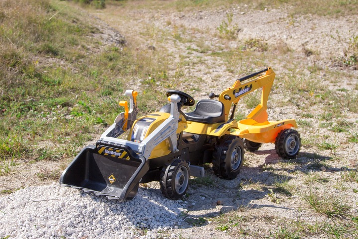 Immagine prodotto Smoby Trattore a pedali Max Builder con rimorchio