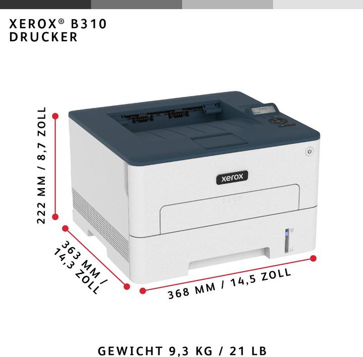 Actual product image Xerox B310 Printer b/w (Laser, Black and white)