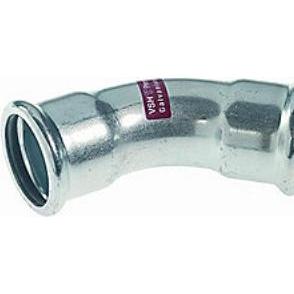 Aalberts, Rohrverbindungstechnik, VSH bøjn. 15 mm. 45gr. mf.mf. - M-bakke XPress FZ press (Pressverbindung)