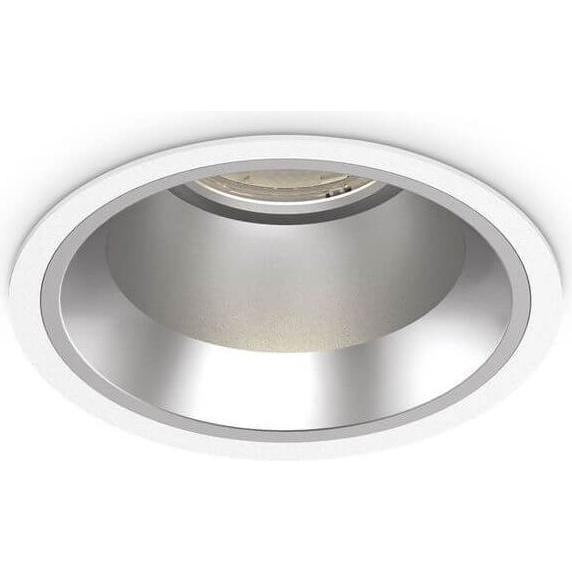 Ideal lux, Wandleuchte + Deckenleuchte, OFF LED Einbauleuchte 15W ⌀110mm Weiss neutralweiss 266503 (1450 lm)
