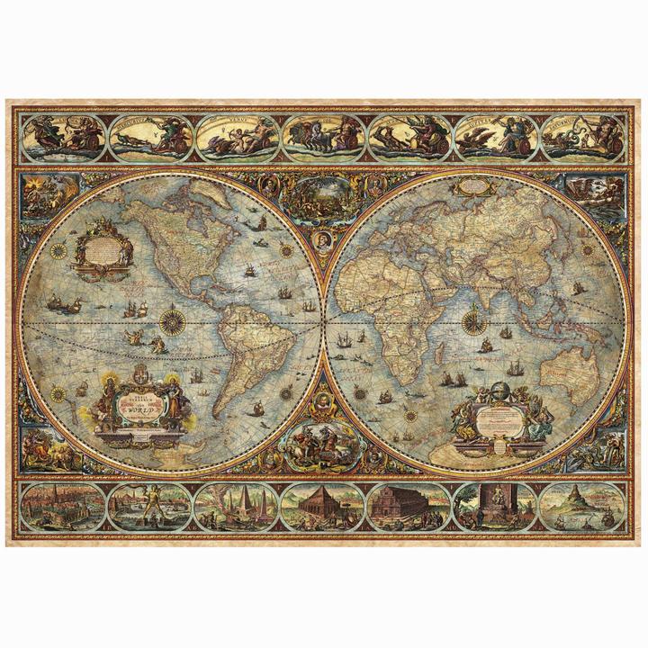 Actual product image Educa Puzzle Historische Weltkarte 1000 dlks (1000 pieces)