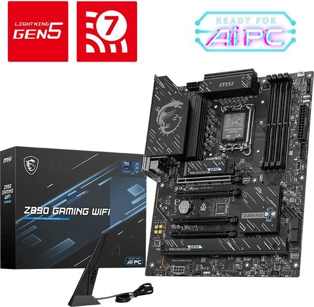 Produktbild MSI MB Intel 1851 Z890 GAMING WIFI (LGA 1851, Intel Z890, ATX)