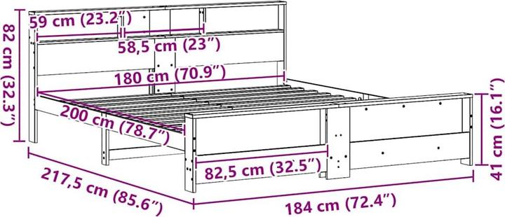 Image du produit vidaXL Plattformbett (180 x 200 cm)