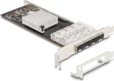 Produktbild Delock PCI Express x4 Karte zu 4 x SFP Slot Gigabit LAN i350 (Mini PCI Express)