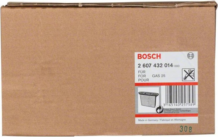 Produktbild Bosch Professional Zubehör Zellulose-Faltenfilter, 4300 cm², 257 x 69 x 187 mm