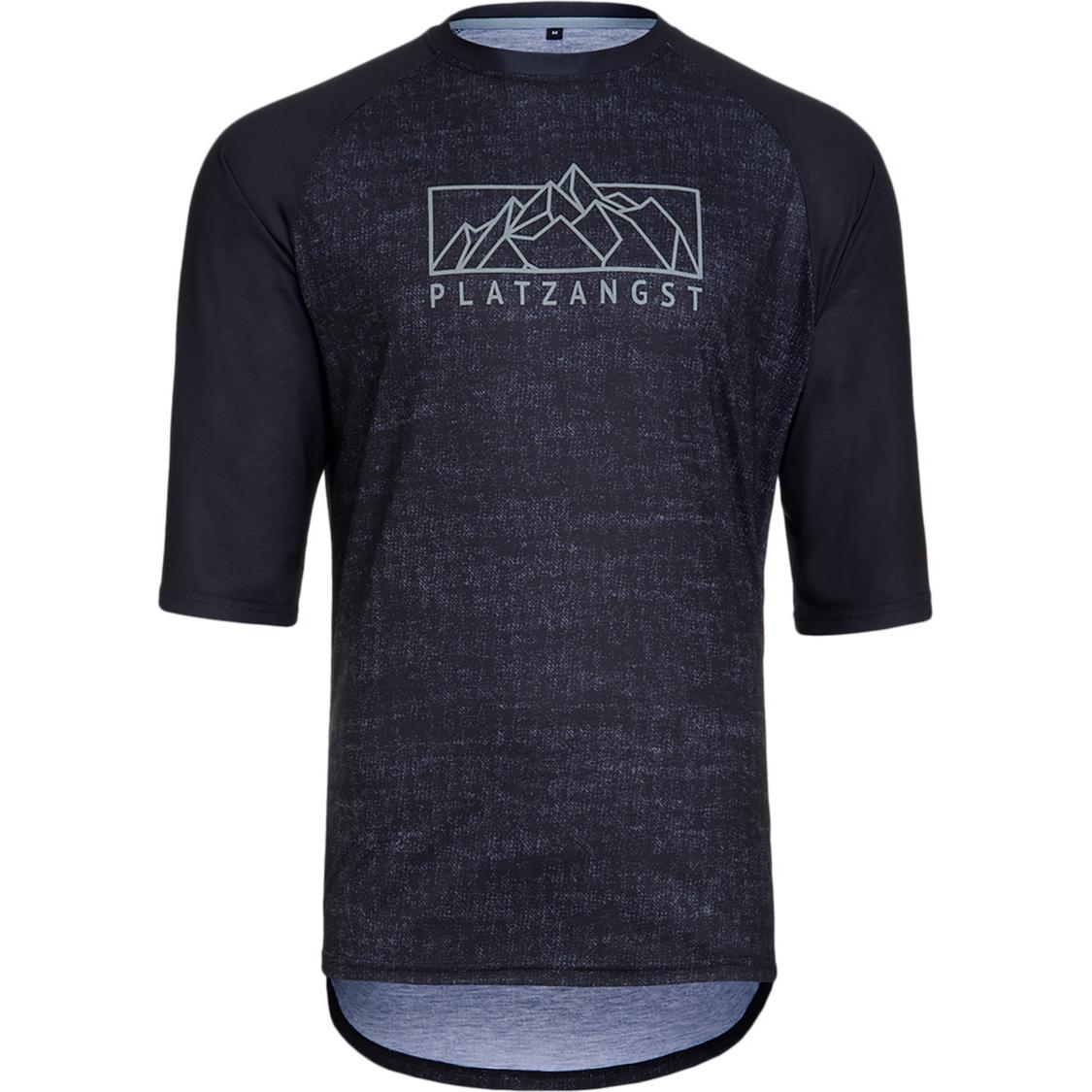 Thumbnail - Platzangst, Herren, Velotrikot, T-Shirt Jersey Mountain (S), Schwarz, S