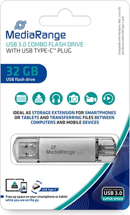 Produktbild MediaRange MR936 (64 GB, USB-A, USB-C)