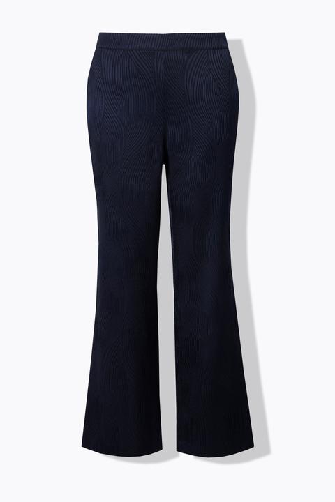 Actual product image Ulla Popken Textured Wide-Leg Pull-On Pants (42)