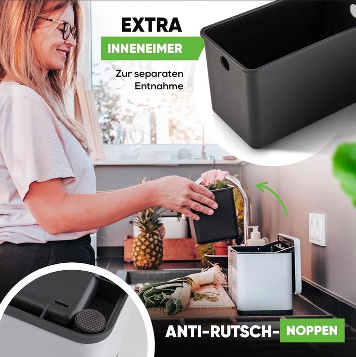 Produktbild equipps Komposteimer mit Geruchsfilter (3 l)