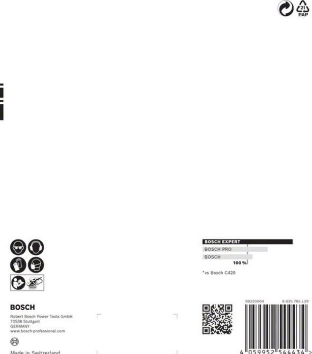 Actual product image Bosch Professional Zubehör Expert C470 Sandpaper multi-hole for random orbital sander, 150 mm, G 100, 5 pcs. (100)